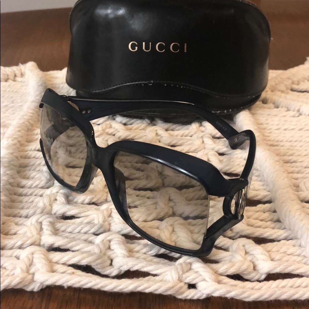 Gucci blue sunglasses